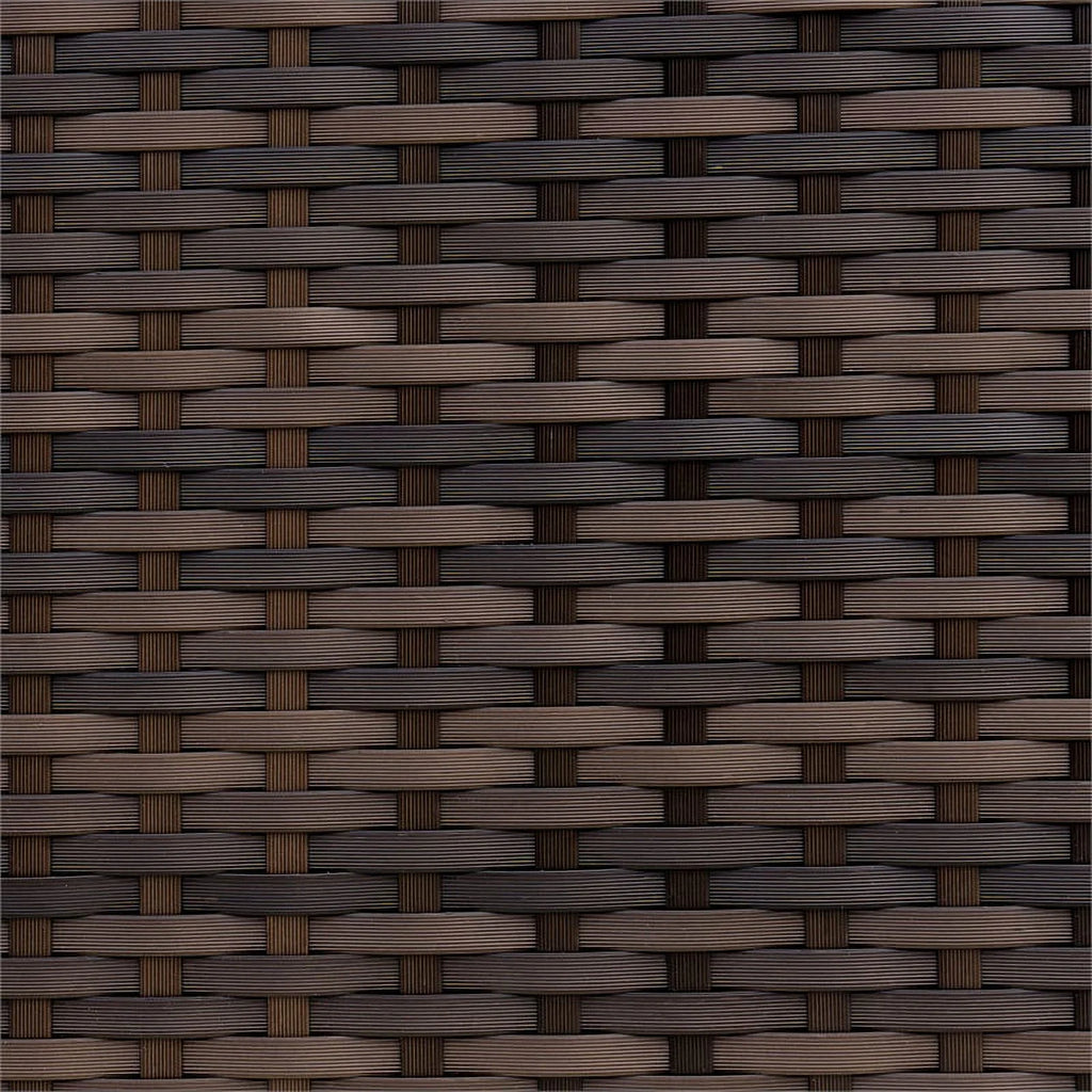 Brown and Beige Rattan Patio Armless Chair J3814