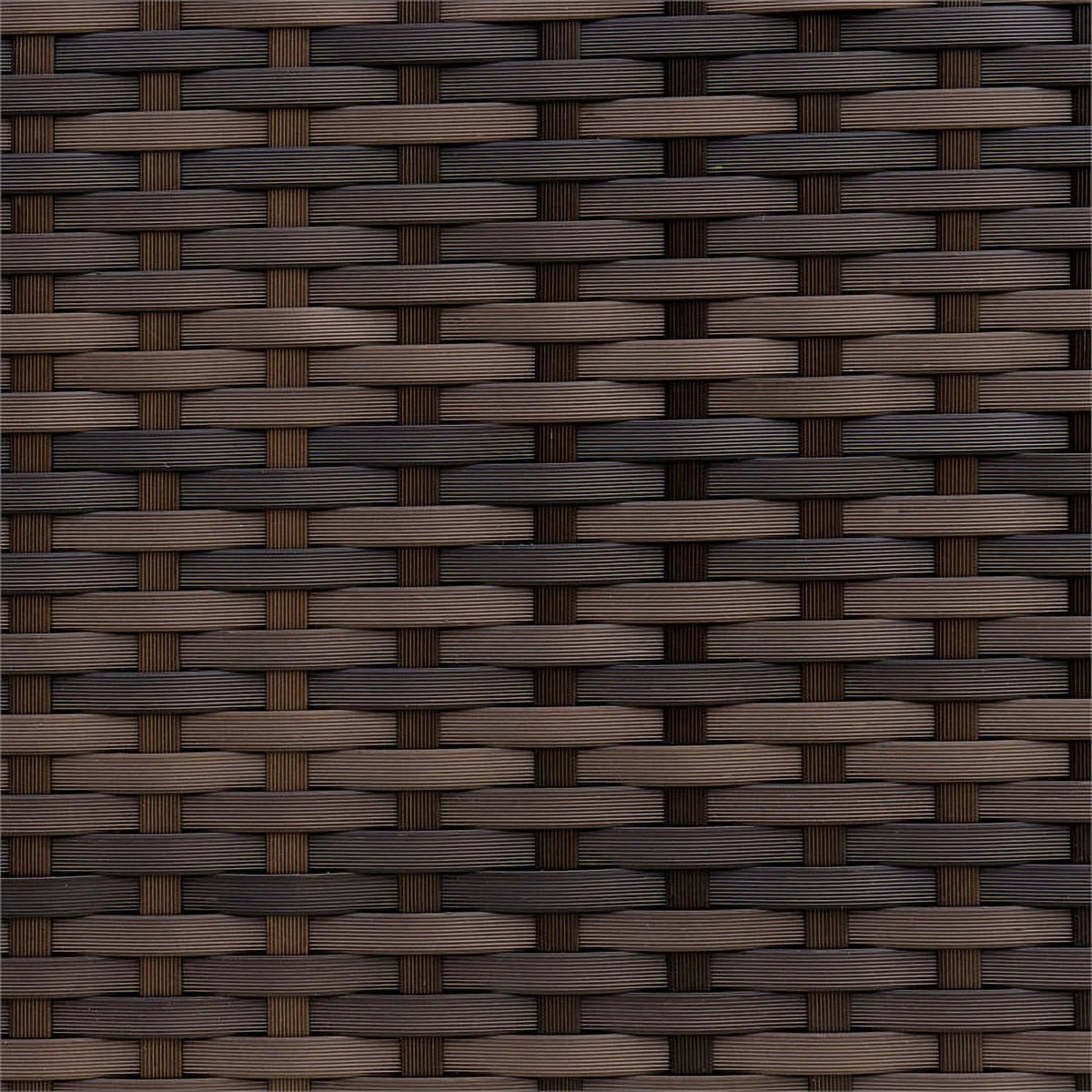 Brown and Beige Rattan Patio Armless Chair J3814