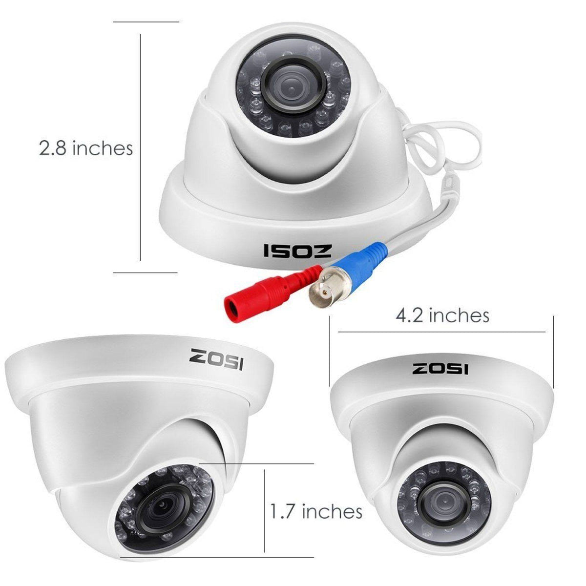 720p HD-TVI 8 Channel Security Camera System with 1TB Hard Drive B186286