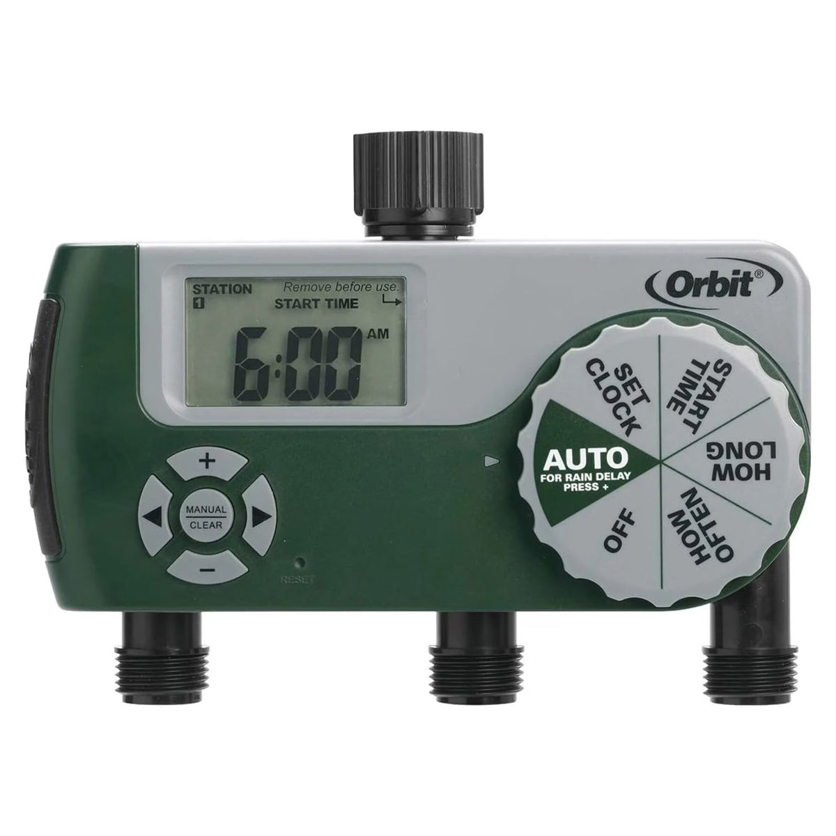 3-Outlet Programmable Hose Faucet Timer G56594