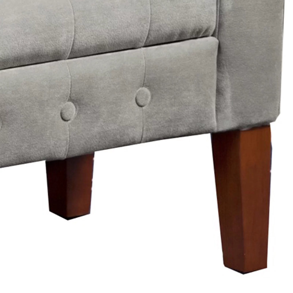 Velvet Upholstered Storage Bench F236820