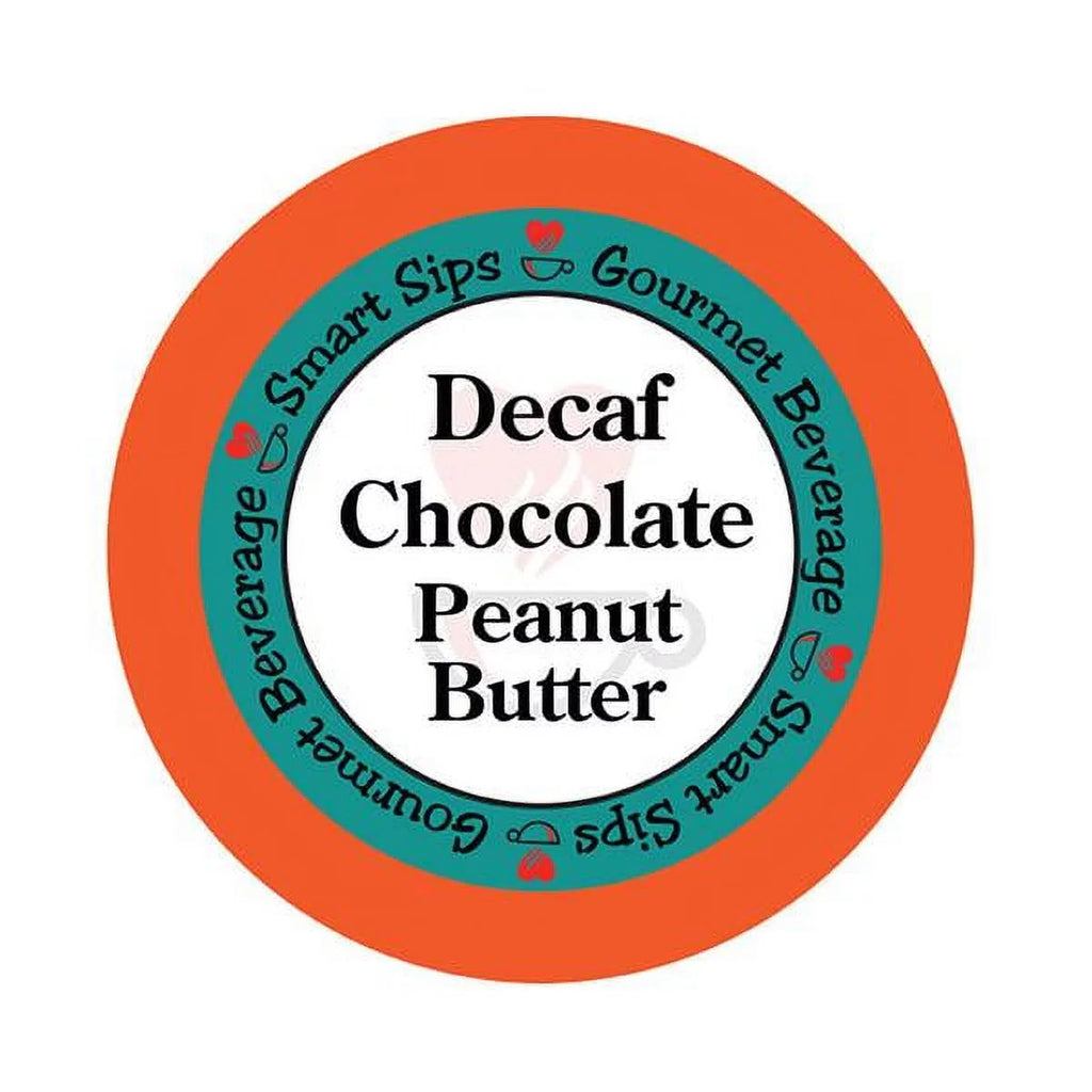 Decaf Chocolate Peanut Butter Flavored Coffee Pods, 72 Count X4150