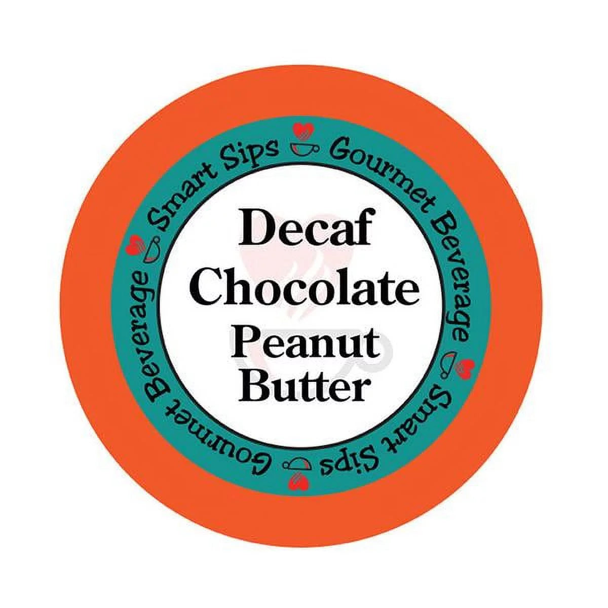 Decaf Chocolate Peanut Butter Flavored Coffee Pods, 72 Count X4150