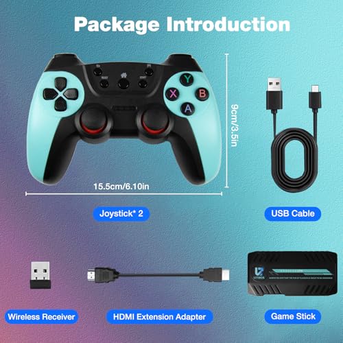 Retro Game Console Stick with 2.4G Wireless Controllers U895776
