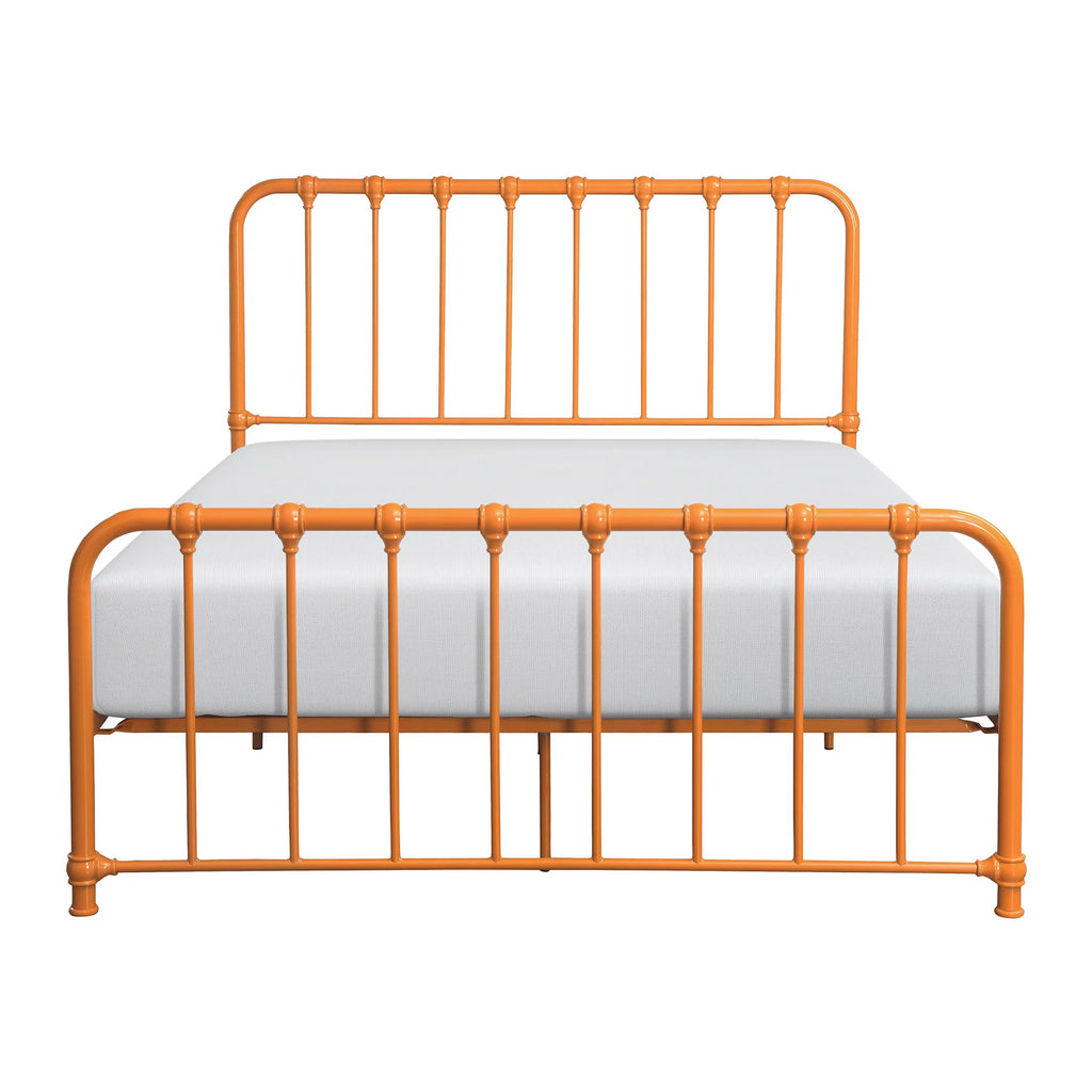Metal Platform Bed Full Navy Blue L929