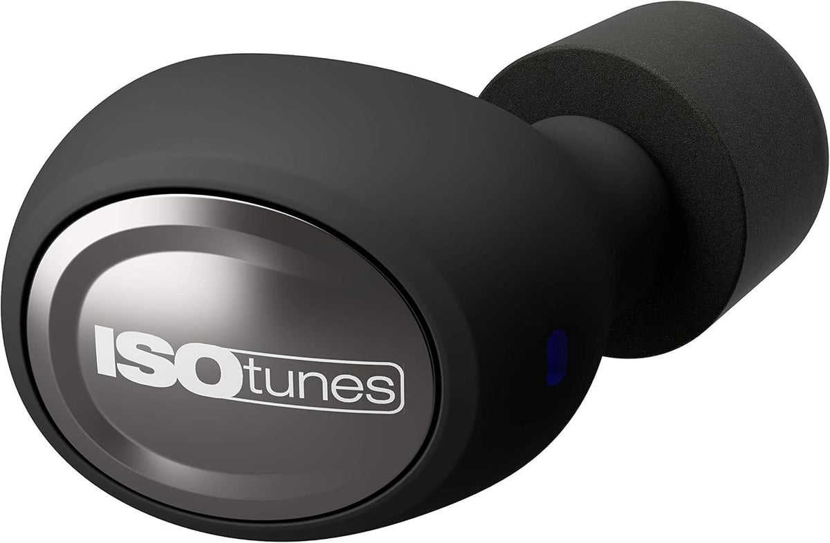 True Wireless Earplug Earbuds 22 dB Noise Reduction Bluetooth Hearing Protector Matte Black Y982