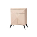 Light Brown and Black Wood 2-Door Sideboard Buffet H214549