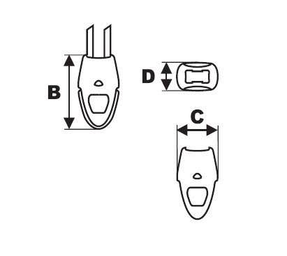 Black Zipper Pull Cord End 100 Pack R16418