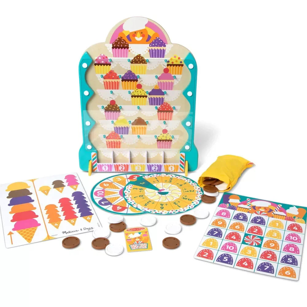 Wooden Double-Sided Roulette & Plinko Games D5148