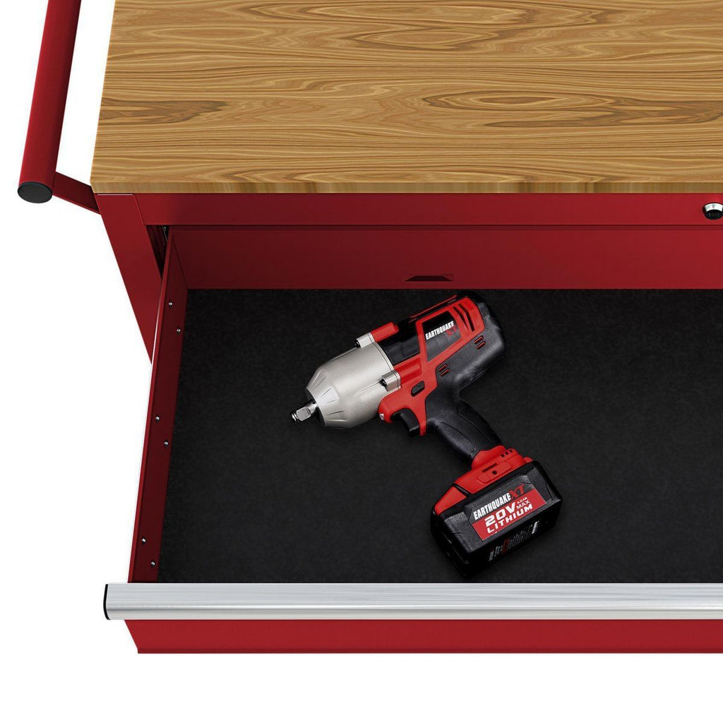 46 in. Mobile Workbench with Solid Wood Top B440908