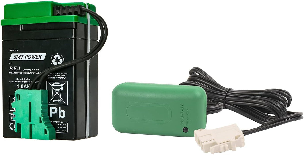 6V 4AH Battery + Charger Combo Kit Pack of 2 N9436