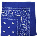 84 Pack Polyester Paisley Bandanas Royal Blue Q524917
