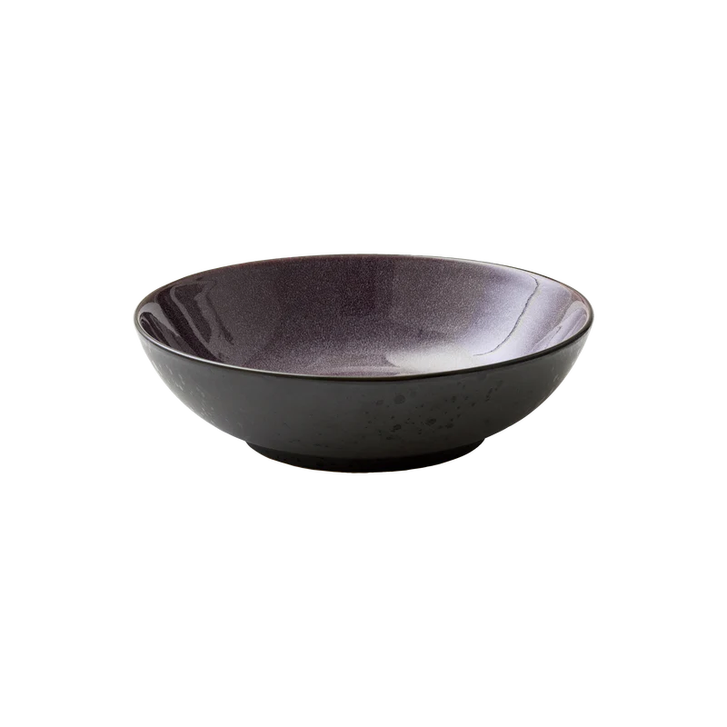 Black Lilac Salad Bowl 24cm I69567