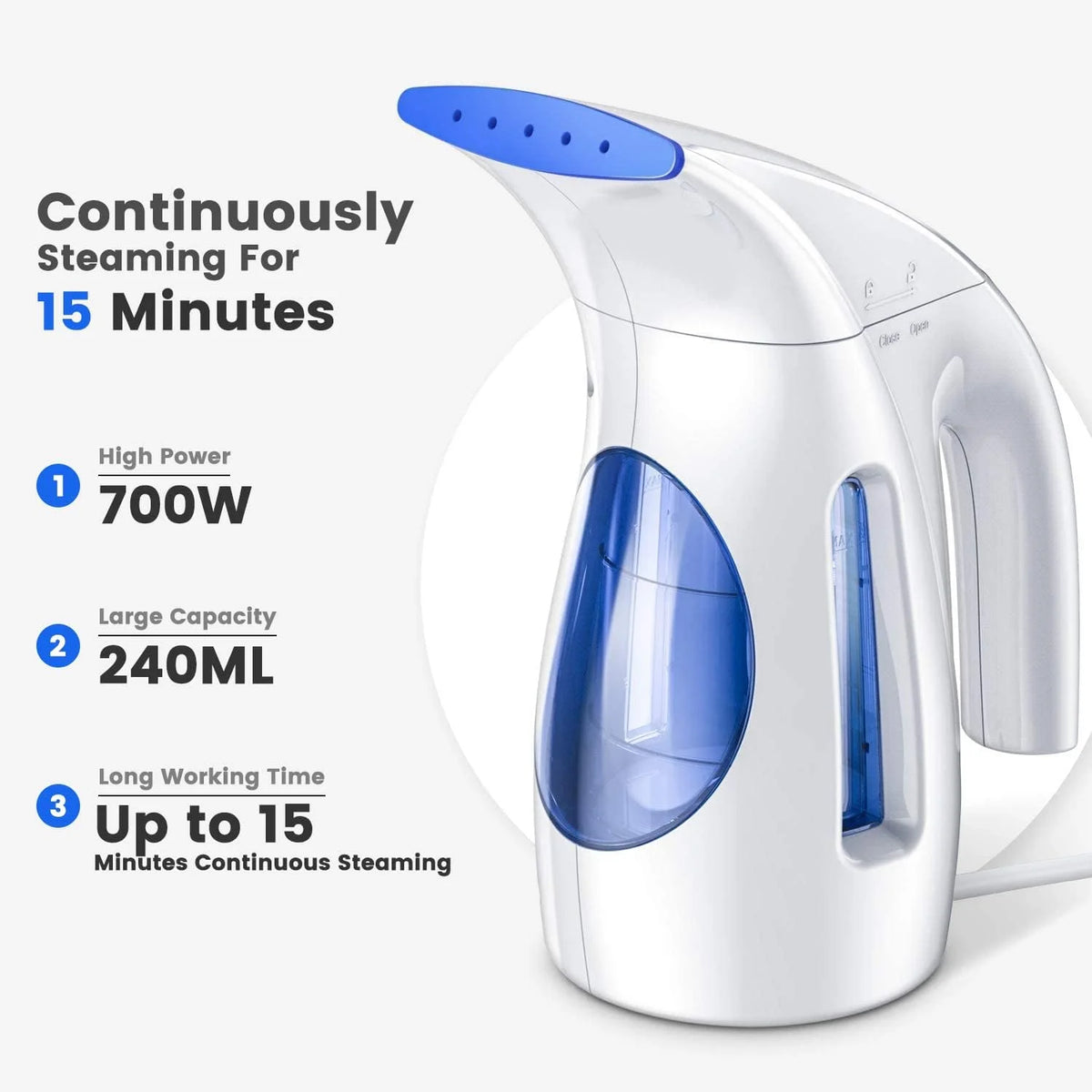 Clothes Steamer 240ml 700W Blue U222896