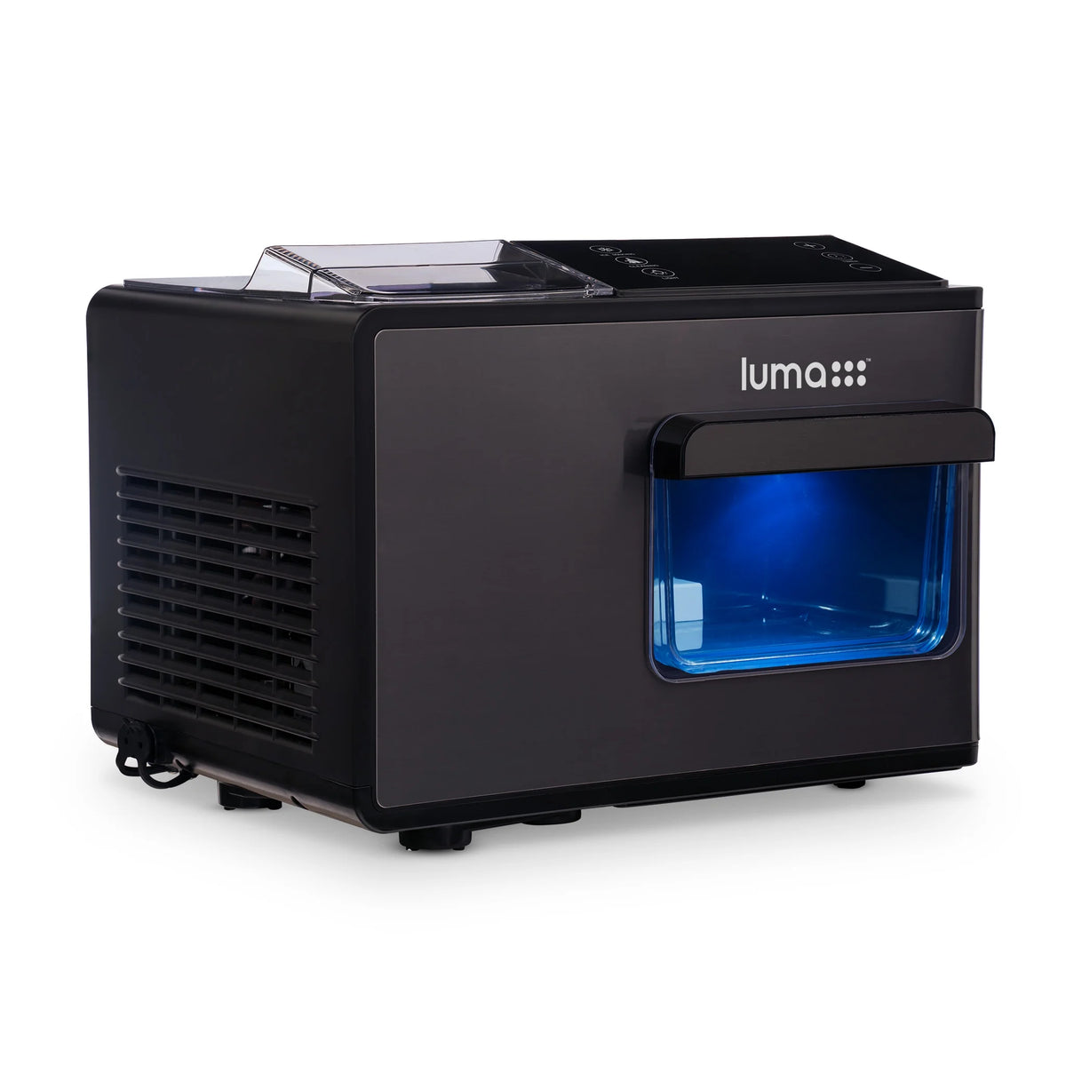 Black Stainless Steel Countertop Ice Maker B7416
