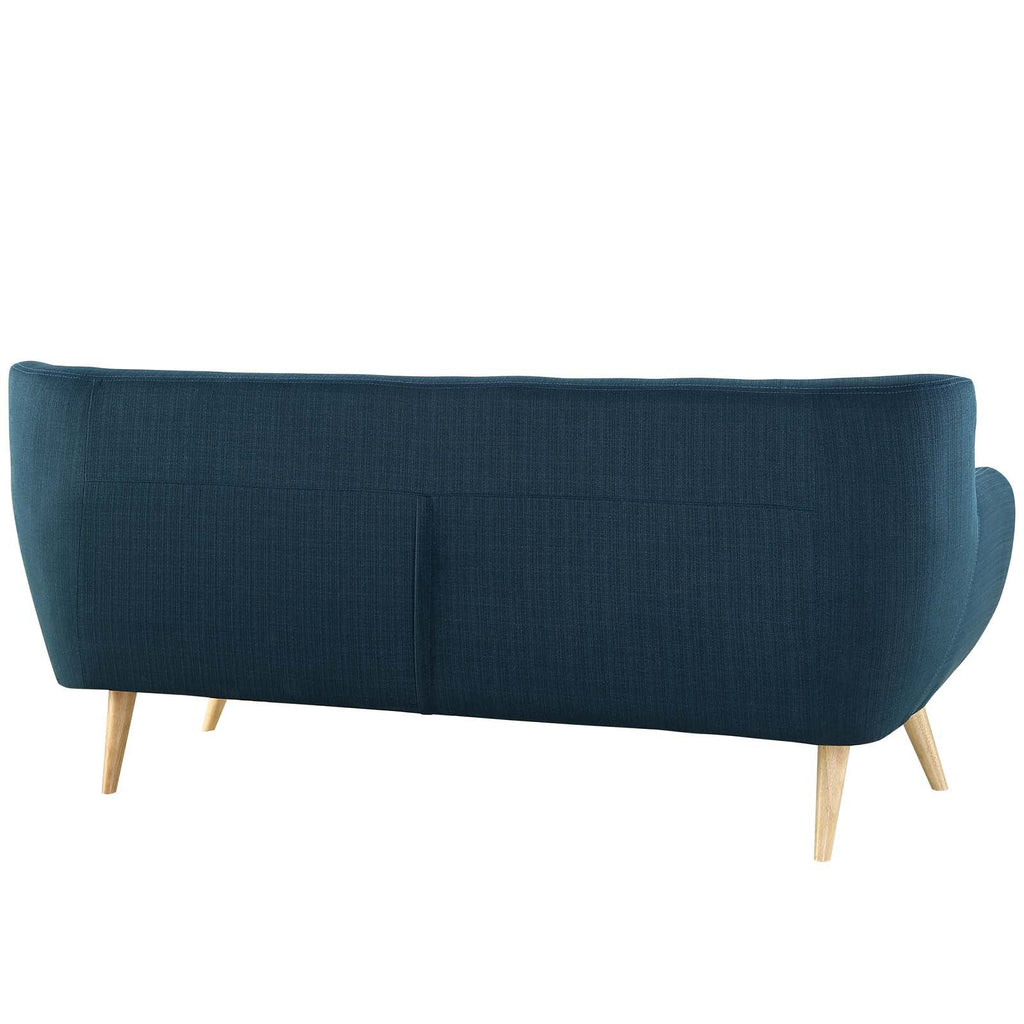Navy Blue Fabric Armchair and Sofa Set Z51686