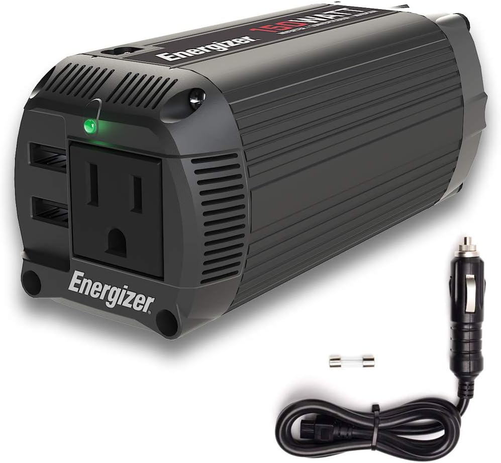 2000 watts Modified Sine Wave Car Power Inverter, 12v to 110v, Two AC Outlets, Two USB Ports, DC to AC Converter W615217