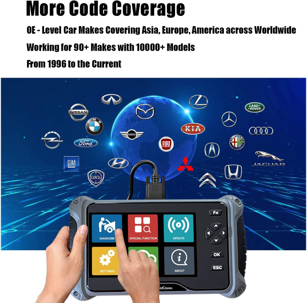 7Inch OBD2 Car Scanner Code Reader & Scan Tool Q482518