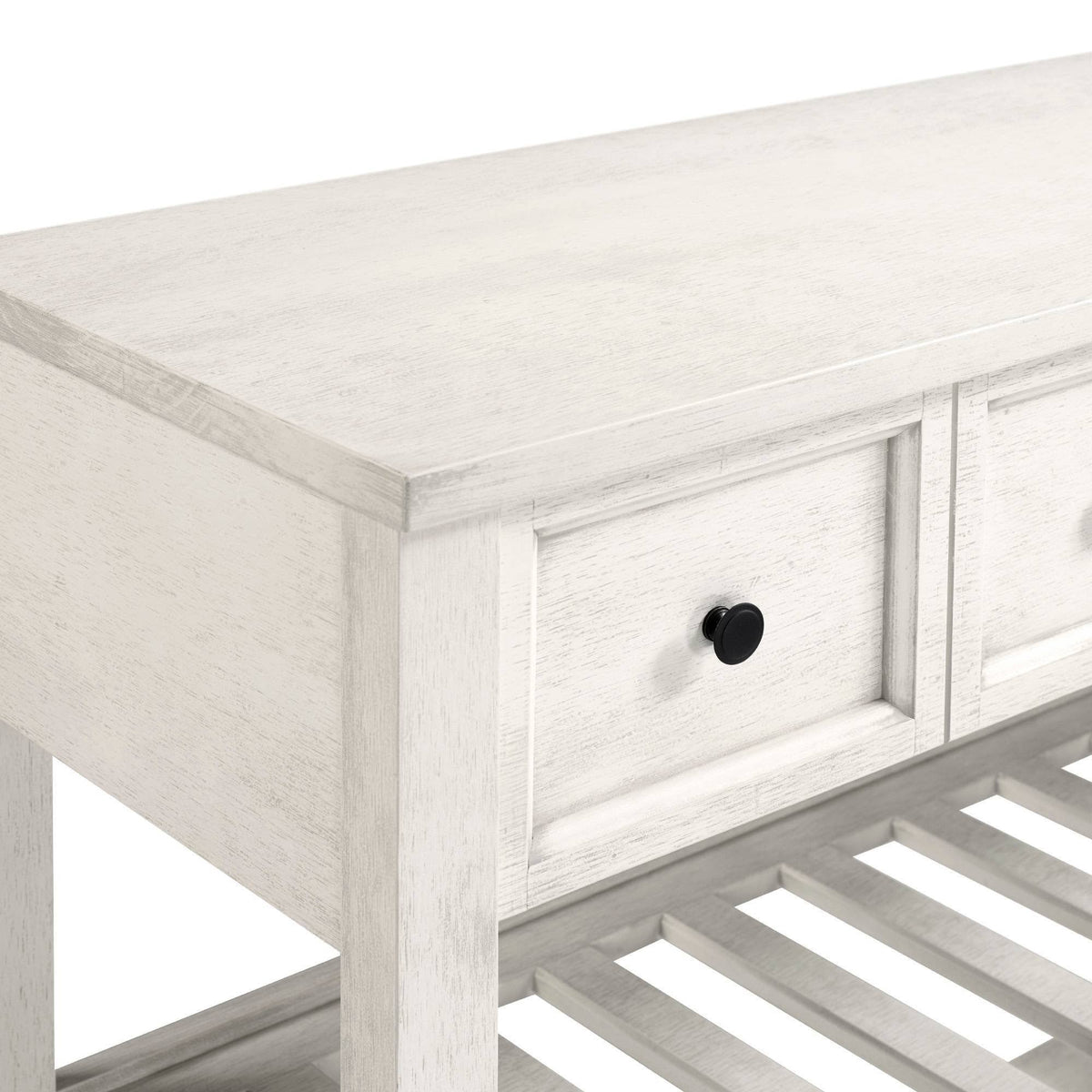 White 2 Drawer Solid Wood Buffet M975