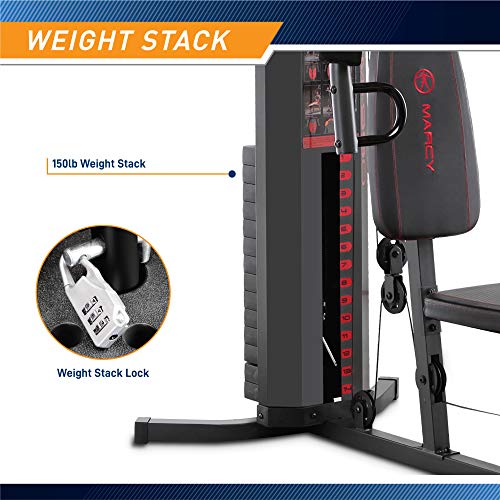 150lb Weight Stack Steel Home Gym W803