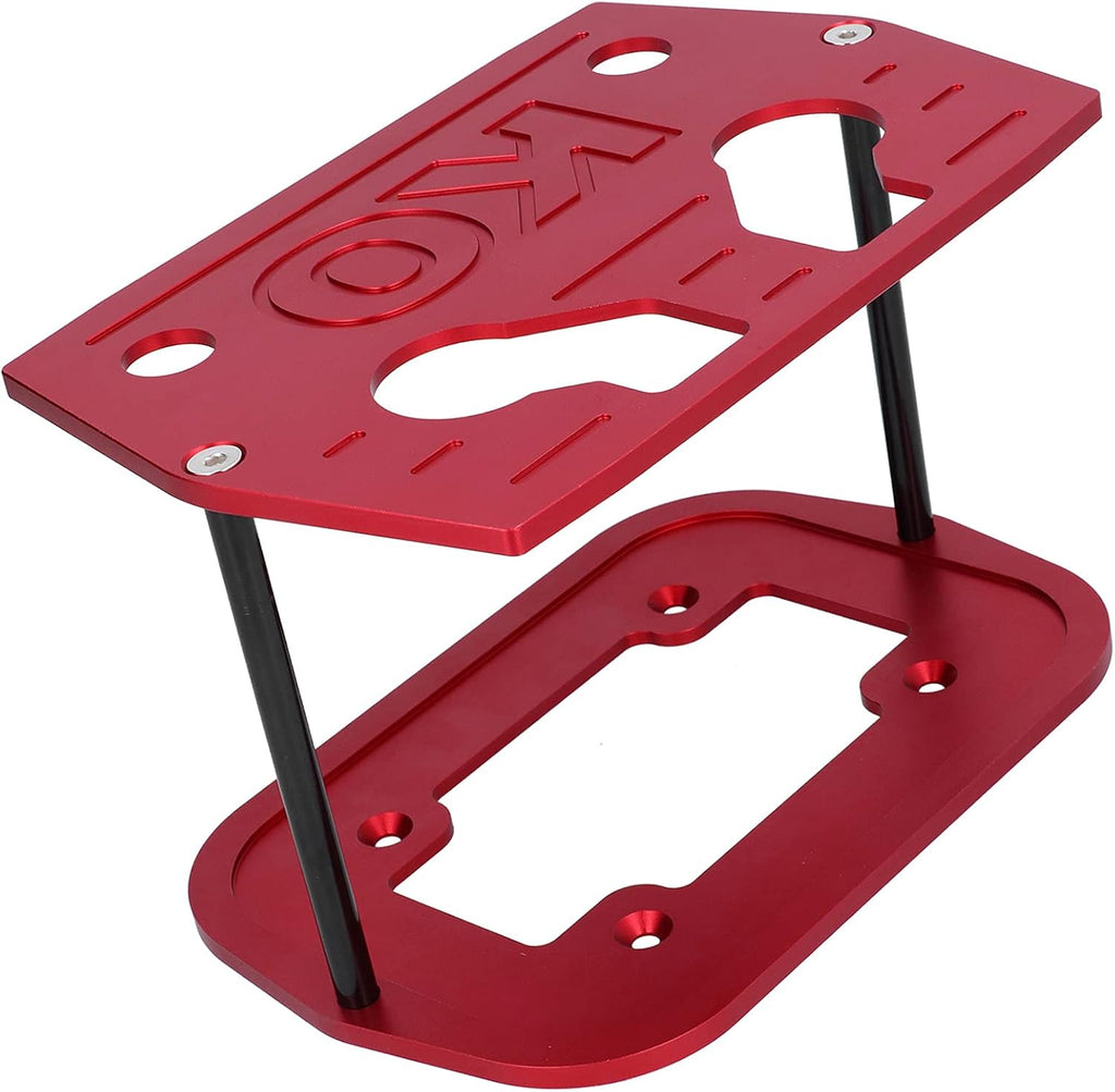 Battery Hold Down Tray Bracket Aluminum Red Pack of 2 Z25952
