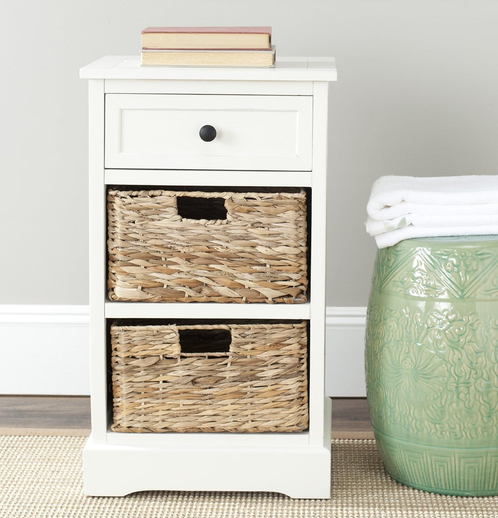 Vintage Grey Side Storage Table D825
