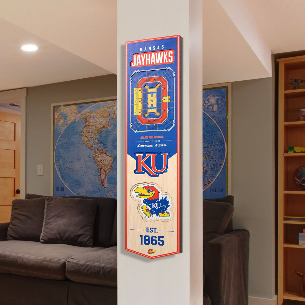 8 x 32 in. 3D Stadium Banner Y283