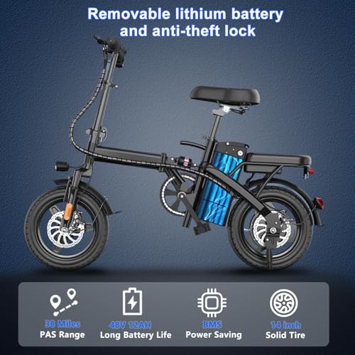 Folding Electric Bike 500W 48V 12AH A9156