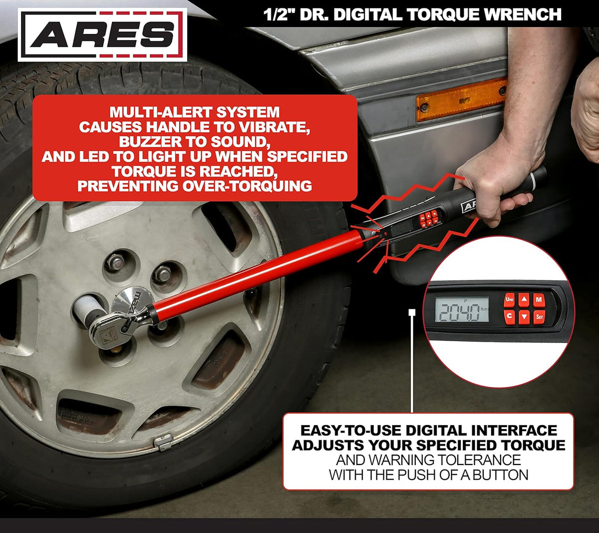 1/2-Inch Drive Electronic Digital Torque Wrench P363235