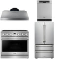 36 Gas Range, Range Hood, Refrigerator and Dishwasher V68959