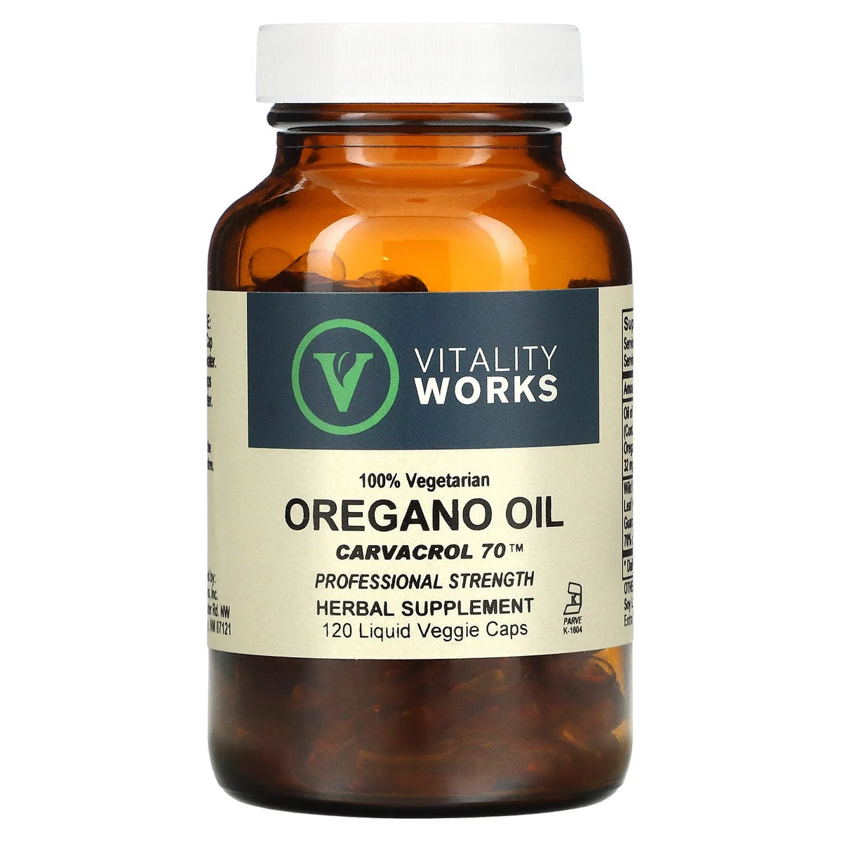 Oregano Oil 120 Liquid Veggie Caps C624940