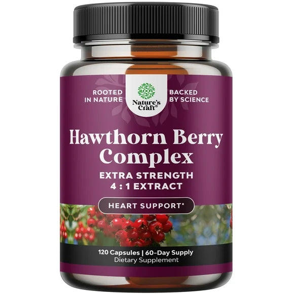 Hawthorn Berry Capsules 1330mg 4:1 Extract Non-GMO V443446