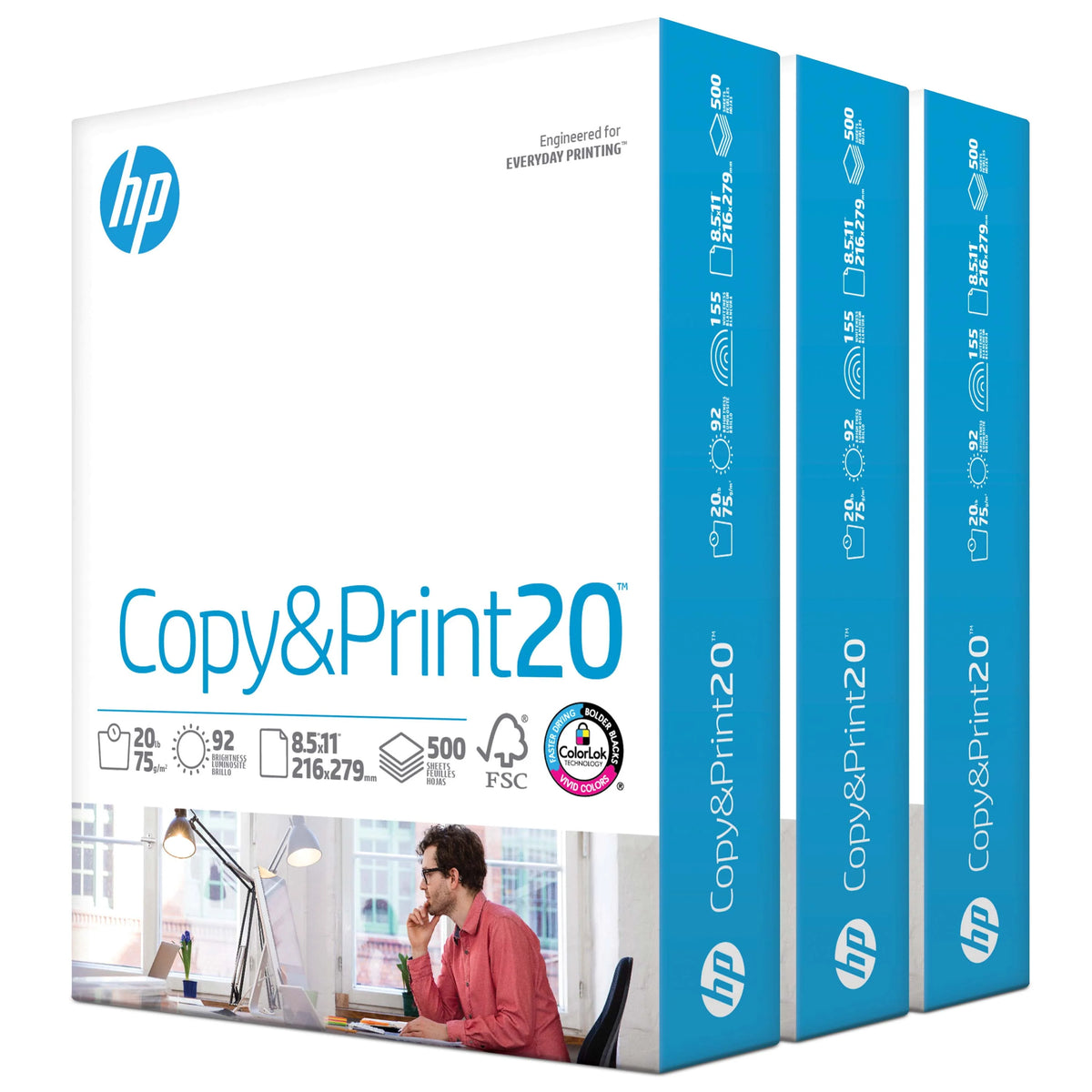 20lb 8.5 x 11 500 Sheets Copy Paper U210247