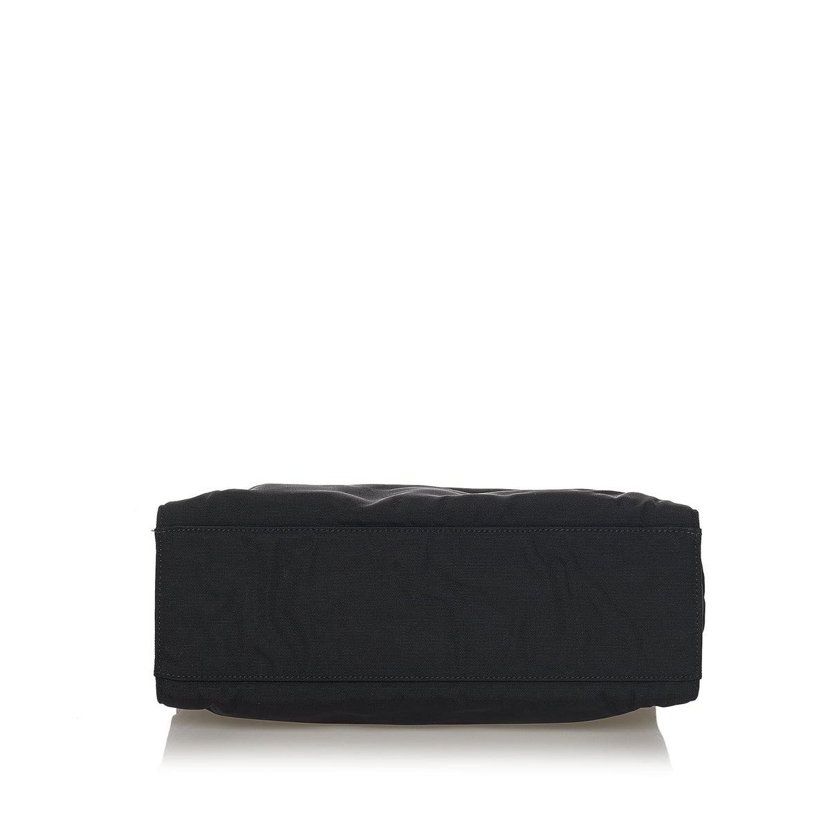 Black Nylon Bamboo Top Handle Handbag Y329332