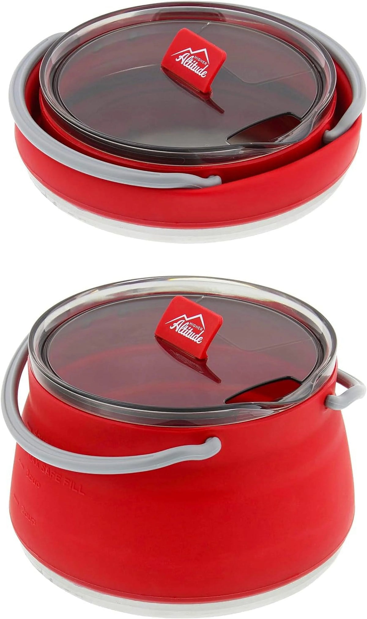 Collapsible 1L Red Travel Kettle I47574