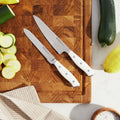 2pc Prep Knife Set with White Handle D814427