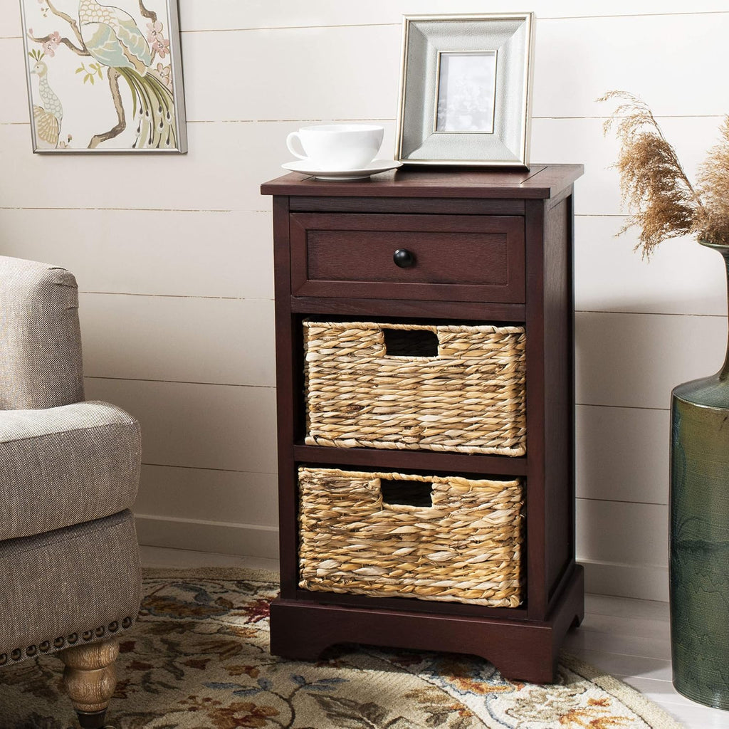 Vintage Grey Side Storage Table D825