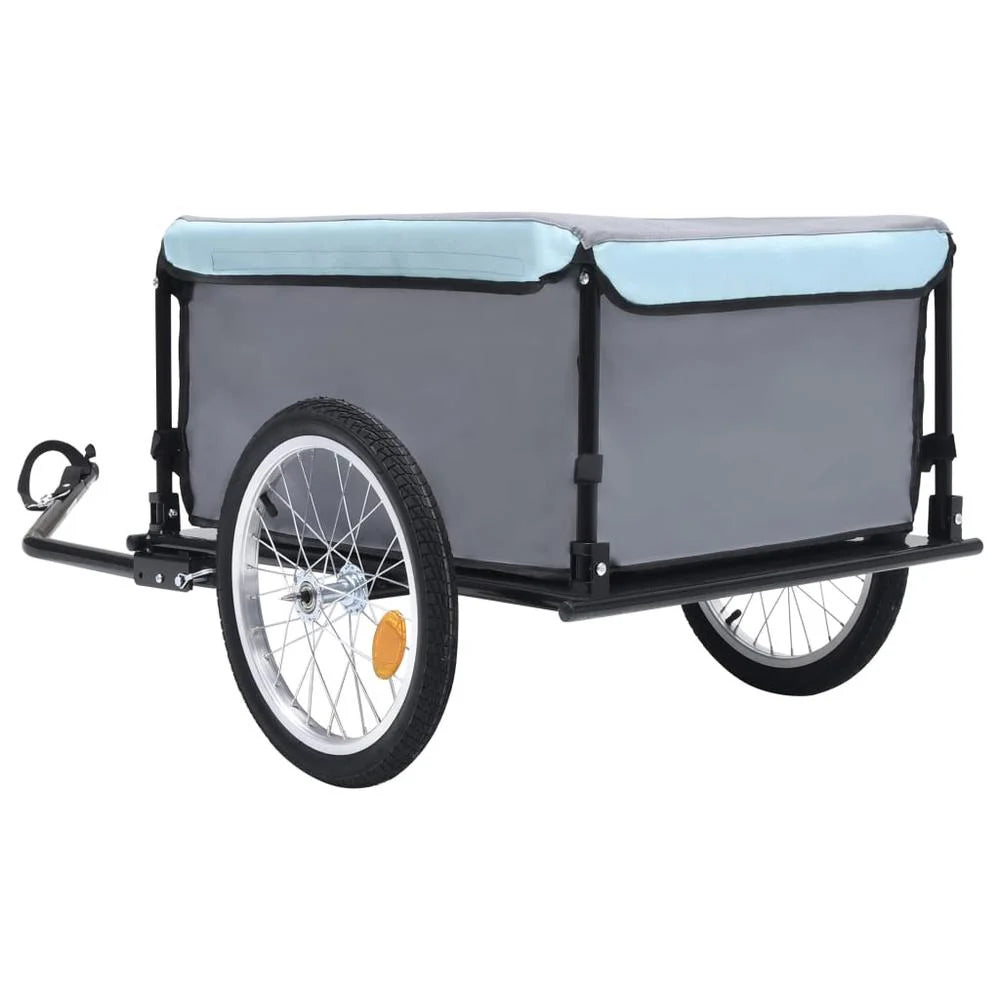 Bike Cargo Trailer Black and Blue 143.3 lb U92007