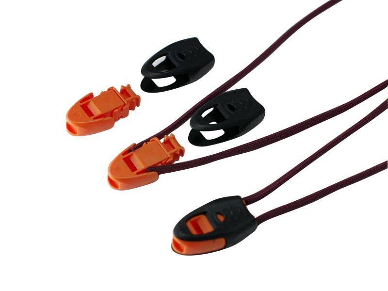 Black Zipper Pull Cord End 100 Pack R16418