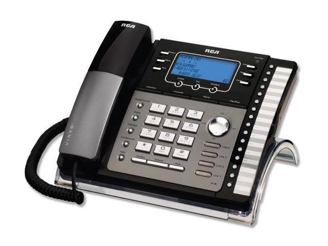 Black/Silver 4-line Phone Z66379