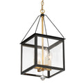 4-Light Black Antique Gold Lantern C455