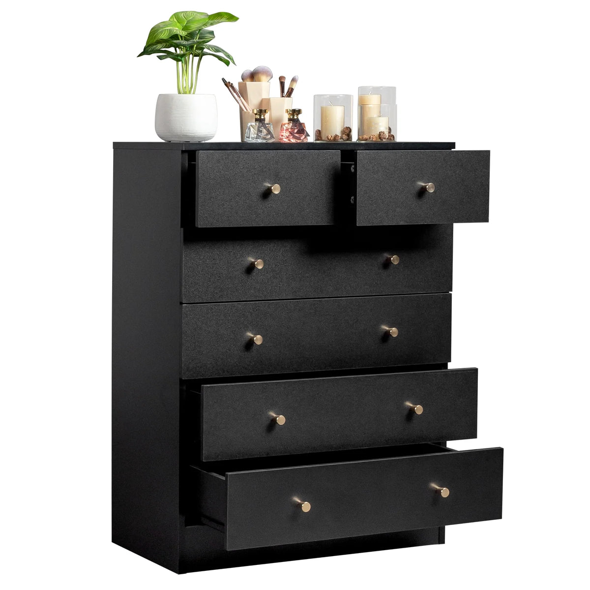 White 7 Drawer Wood Dresser Z98211