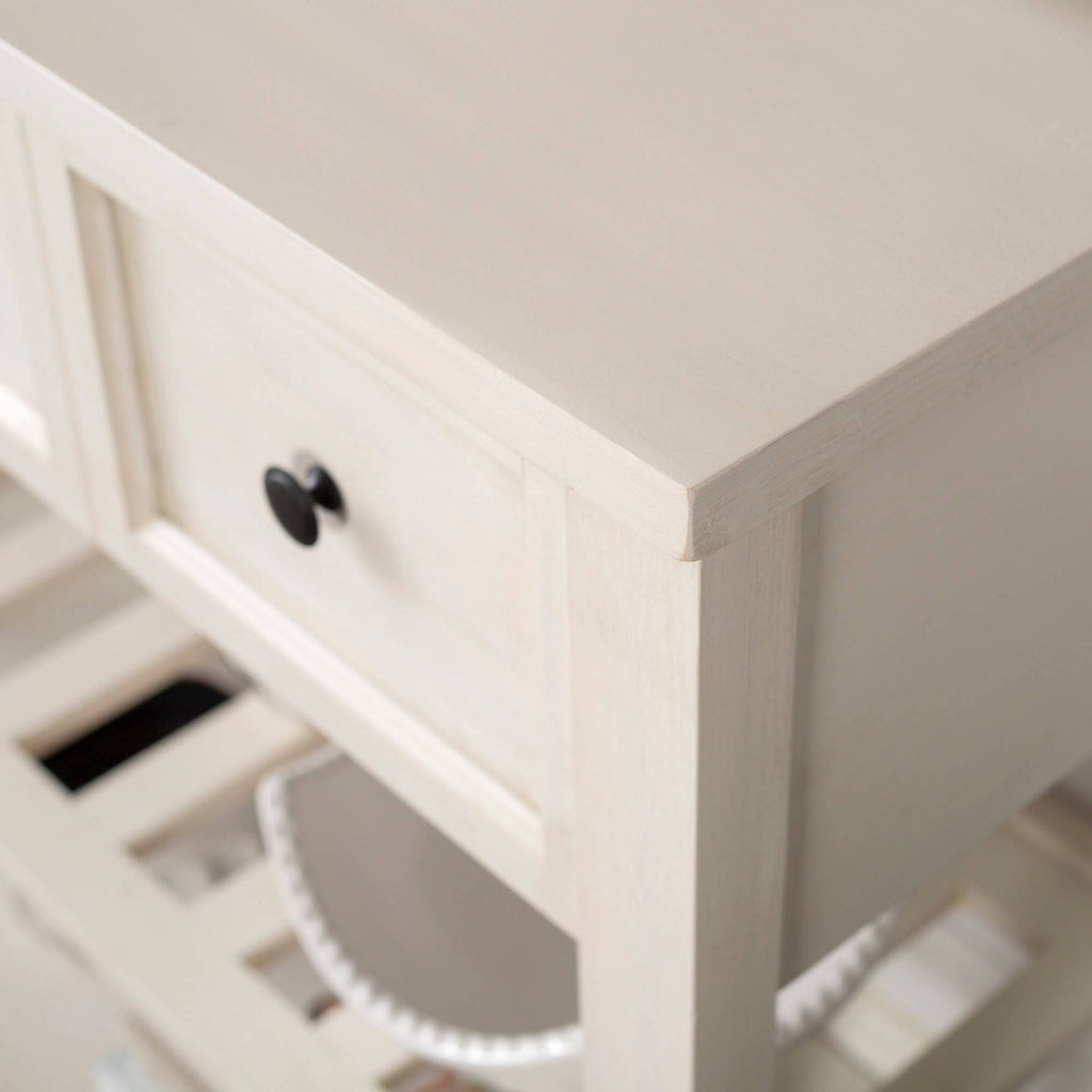 White 2 Drawer Solid Wood Buffet M975