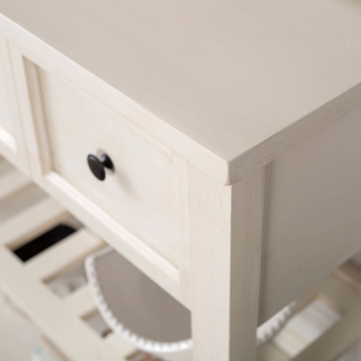 White 2 Drawer Solid Wood Buffet M975