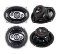 6x9" 800W and 6.5" 400W 4-Way Car Coaxial Speakers S586