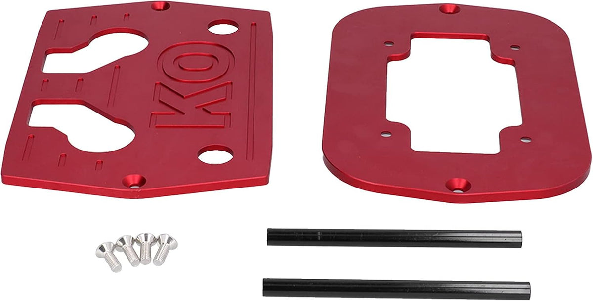 Battery Hold Down Tray Bracket Aluminum Red Pack of 2 Z25952