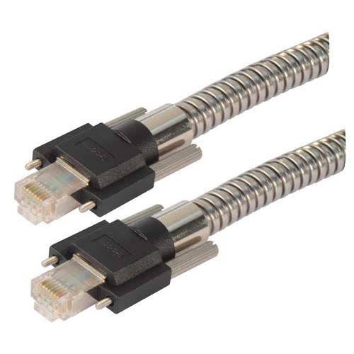 Category 5e Double Shielded Armored Ethernet Cable, 1m J4562
