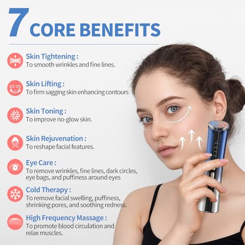 6-in-1 Microcurrent Facial Device Face Massager K380668