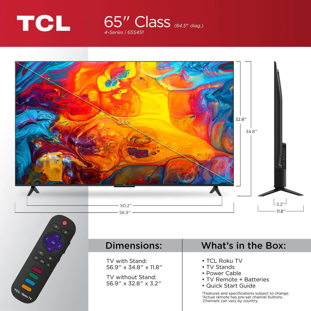 65" 4K UHD HDR Smart TV S126333