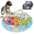 70 Pieces USA Map Floor Jigsaw Puzzle T150